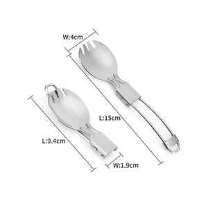 Outdoor Camping Foldable Fork Spoon