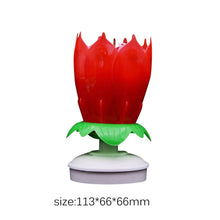 Load image into Gallery viewer, Rotating Lotus Flower Birthday Candle
