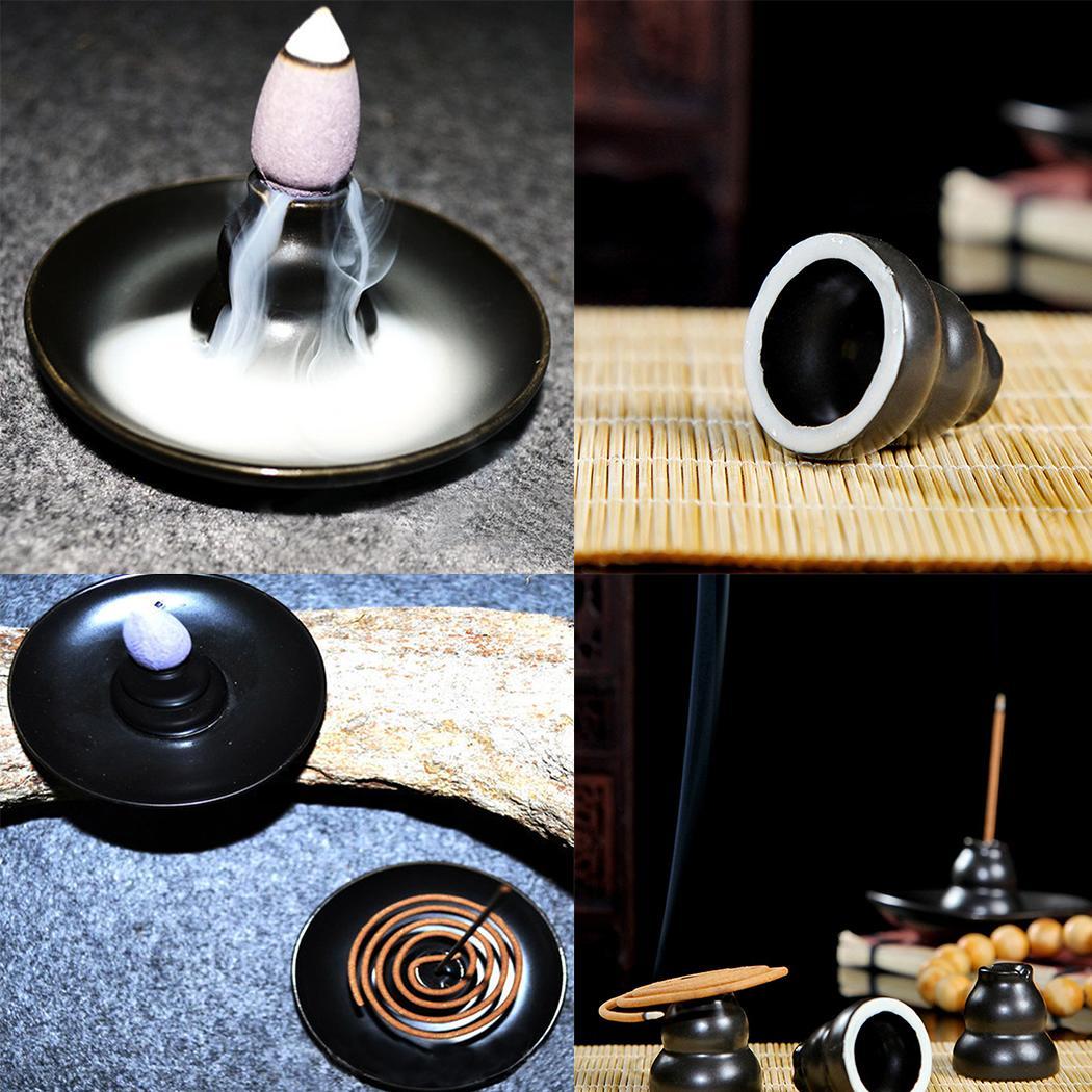 Round Ceramic Incense Burner Holder