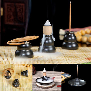 Round Ceramic Incense Burner Holder