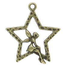 Load image into Gallery viewer, Stars Antique Bronze Angel Pendant