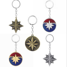 Load image into Gallery viewer, Captain Marvel Shield Key Chain