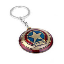 Load image into Gallery viewer, Captain Marvel Shield Key Chain