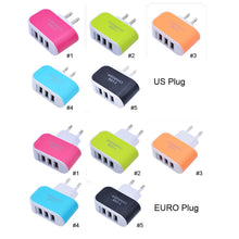 Load image into Gallery viewer, Plug 3Ports USB Travel Wall Smart Charger