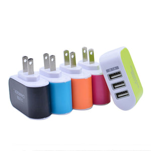 Plug 3Ports USB Travel Wall Smart Charger