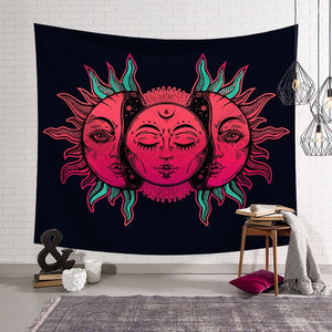 Decorative Moon Printed Tapestry