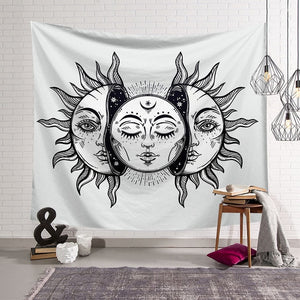 Decorative Moon Printed Tapestry