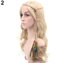 Load image into Gallery viewer, Boho Style Festival Feather Headband