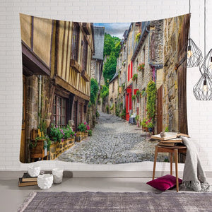 Ancient  Town Wall Hanging Tapestry
