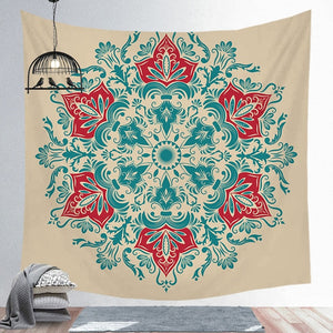 Mandala Background Hanging Colorful Tapestry