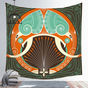 Mandala Background Hanging Colorful Tapestry