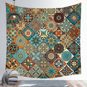 Mandala Background Hanging Colorful Tapestry