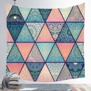 Mandala Background Hanging Colorful Tapestry