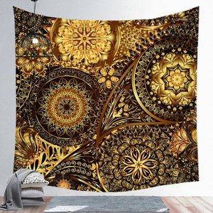 Mandala Background Hanging Colorful Tapestry