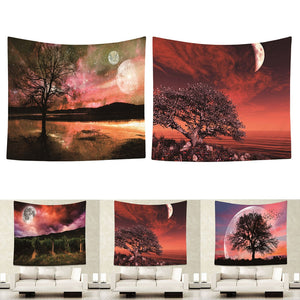 Beautiful Night Sky Sunshine Wall Tapestry