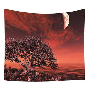 Beautiful Night Sky Sunshine Wall Tapestry