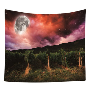 Beautiful Night Sky Sunshine Wall Tapestry