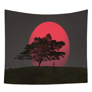 Beautiful Night Sky Sunshine Wall Tapestry