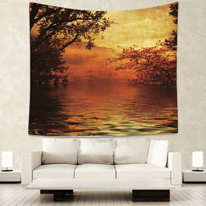 Beautiful Night Sky Sunshine Wall Tapestry