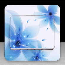 Load image into Gallery viewer, Deep Blue Peony Flower Series Switch Socket