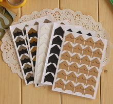 Load image into Gallery viewer, Vintage Corner kraft Paper Stickers