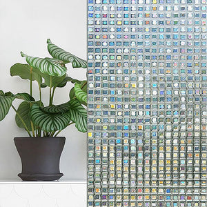 Static Cling Mosaic Decorative Door Glass