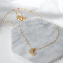 Load image into Gallery viewer, Little Moon Pendant Necklace