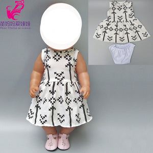 Unicorn Pattern Doll Dress