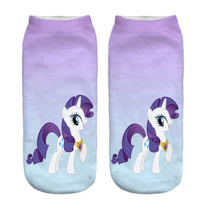 Horse Expression Digital Printing Short socks