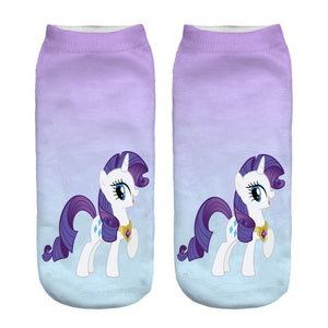 Horse Expression Digital Printing Short socks