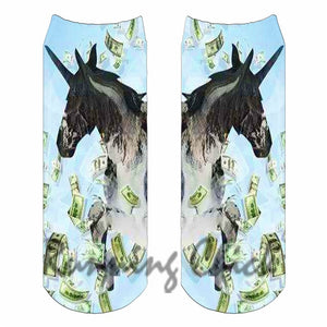 Cartoon Digital Print Socks