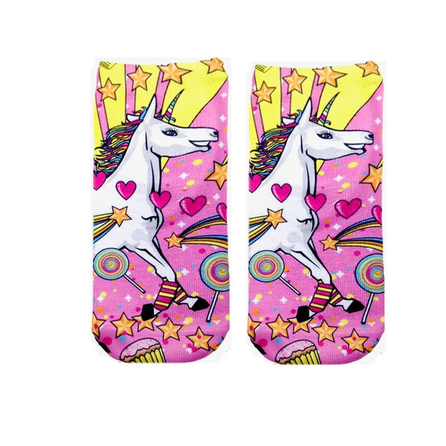 Unicorn Short Sock