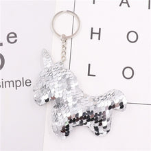 Load image into Gallery viewer, Sequin Elephant Key Pendant