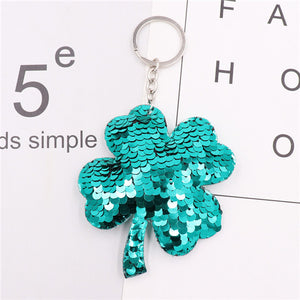 Sequin Elephant Key Pendant