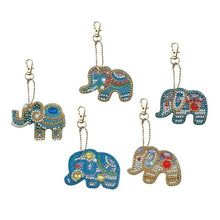 Load image into Gallery viewer, Unique Shining Elephant Key Ring