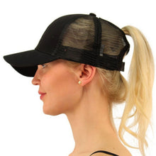Load image into Gallery viewer, Glitter Ponytail Baseball Cap