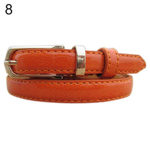 Load image into Gallery viewer, Thin Faux Leather Belt