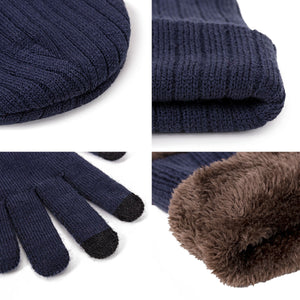 Warm Winter Hat Scarf Gloves