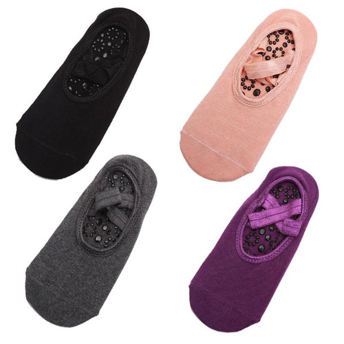 Women Anti Slip Bandage Yoga Socks