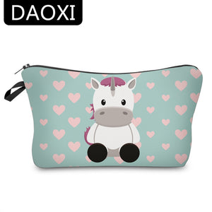 3D Unicorn Printing Makeup Bags