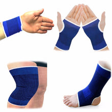 Load image into Gallery viewer, Elasticated Blue Knee Pads