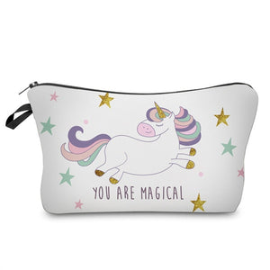 3D Unicorn Printing Makeup Bags