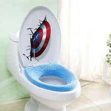Load image into Gallery viewer, Captain America Shield Through Decorative Wall Stickers