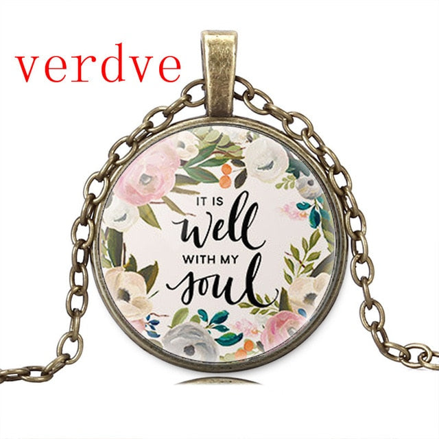 Quote Lettering Necklace