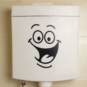 Smile Face Toilet Stickers
