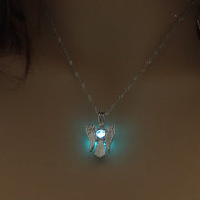 Load image into Gallery viewer, Pear cage Angel Wing Necklace