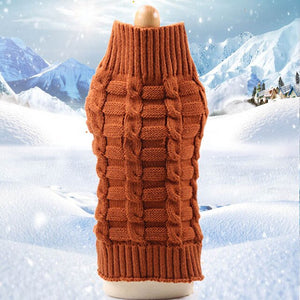 Classic Cable Knit Dog Clothes