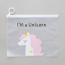 Load image into Gallery viewer, Unicorn Transparent Travel Cosmetic Bag