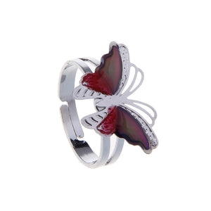 Colorful Butterfly Mood Ring