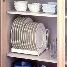 Load image into Gallery viewer, Foldable Dish Plate Drying Rack Organizer